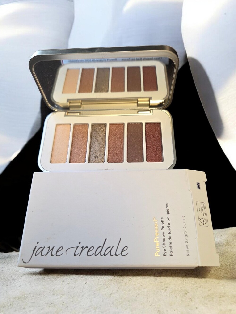 Jane Iredale PurePressed Eye Shadow Palette Naturally Glam NIB Vegan Sensitive